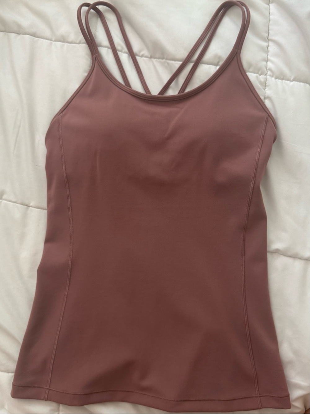 lululemon athletica Mauve Double-Strap Tank Top